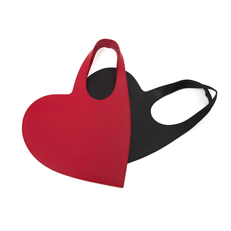 A-1541 Leather Heart Shoulder Bag - Image 2