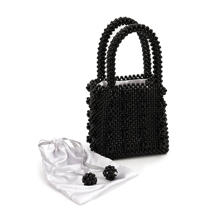 A-1547 Bead Mini Tote Bag (Pouch Set) - Image 2
