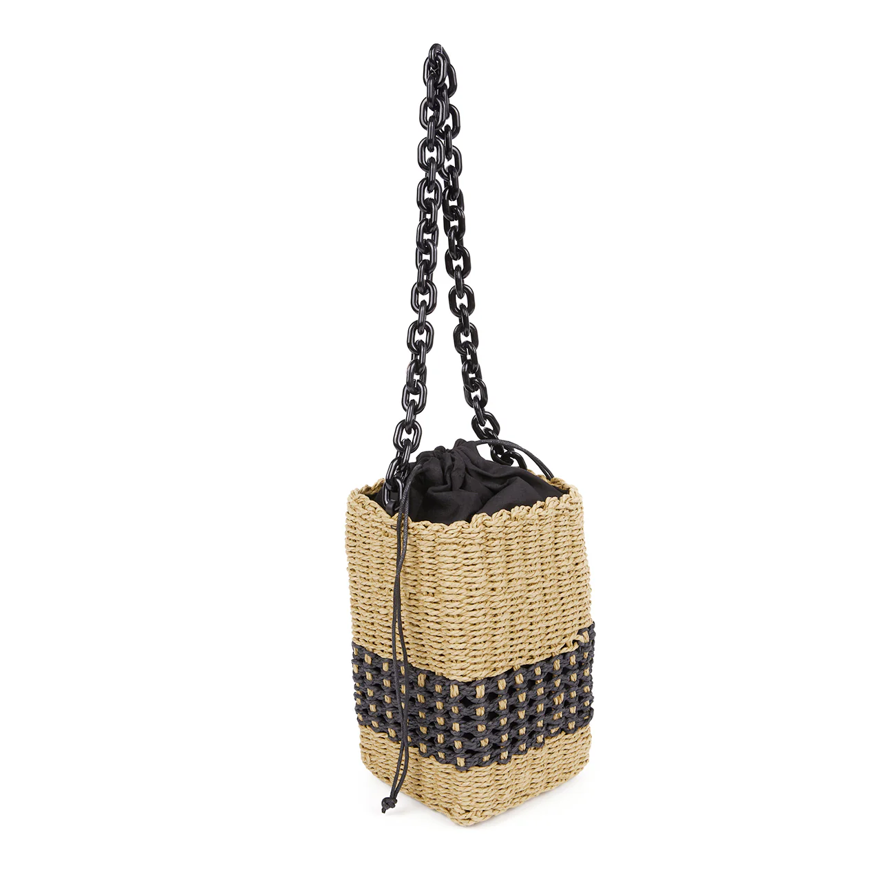 A-1584 Raffia Chain Bag - Image 2