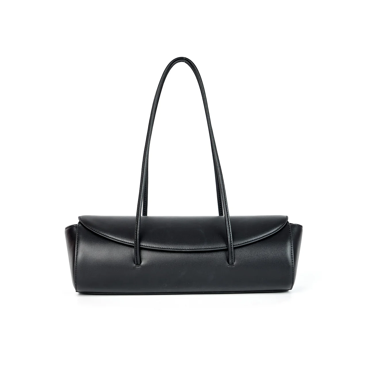 A-1627 Leather Boston Shoulder Bag - Image 2