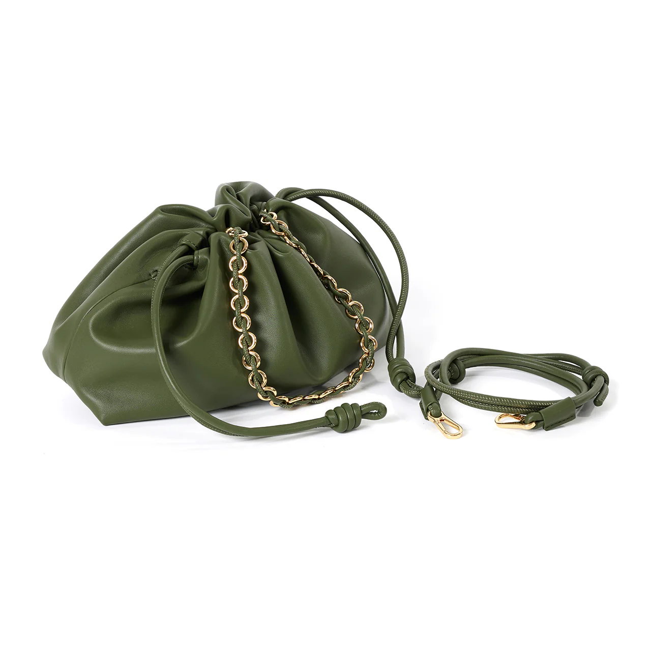 A-1636 Chain Shoulder Bag With Strap - Image 2