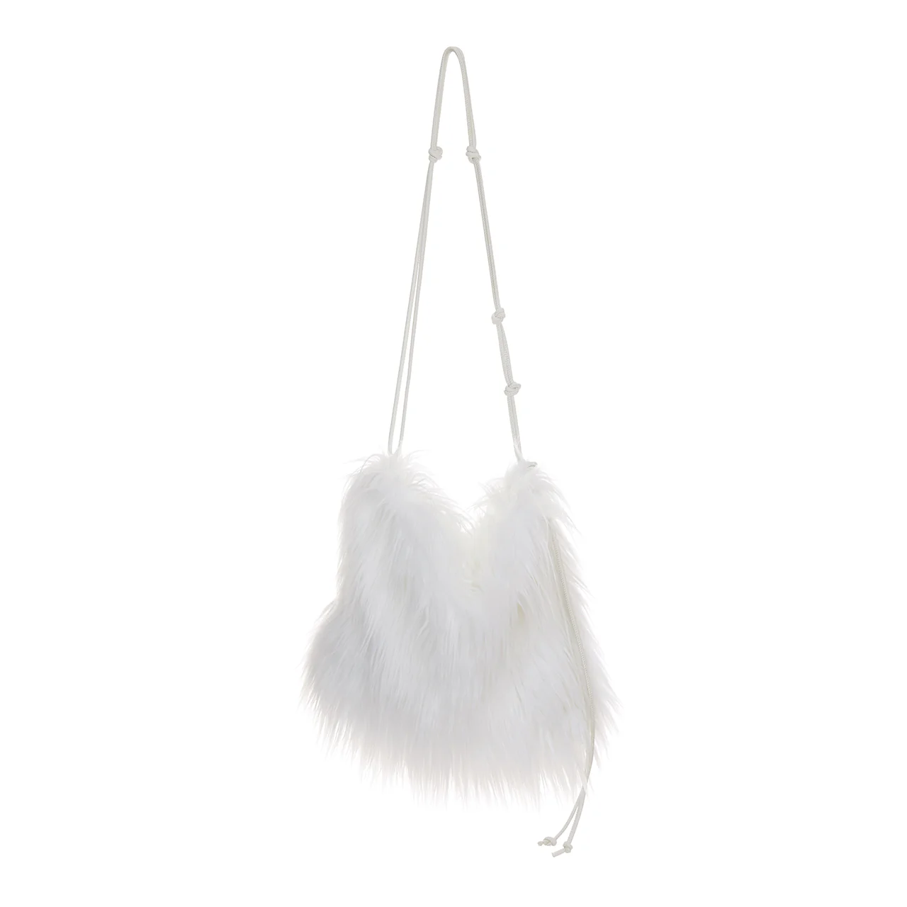 A-1641 Fringe Fur Cross Bag - Image 2