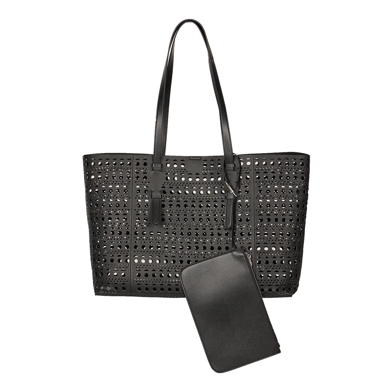 A-1663 Big Eyelet Leather Shoulder Bag - Image 2