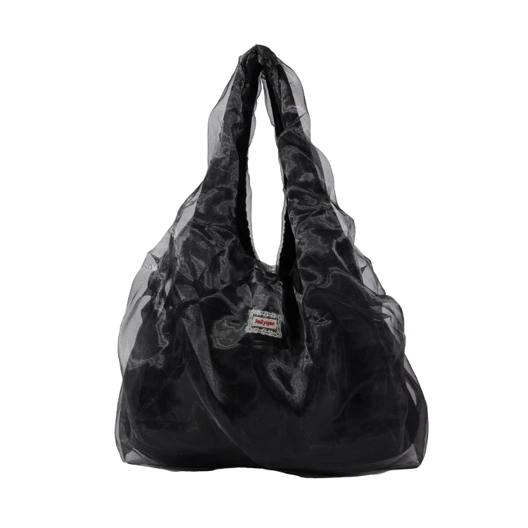 A-1691 Organza Layered Canvas Bag - Image 2