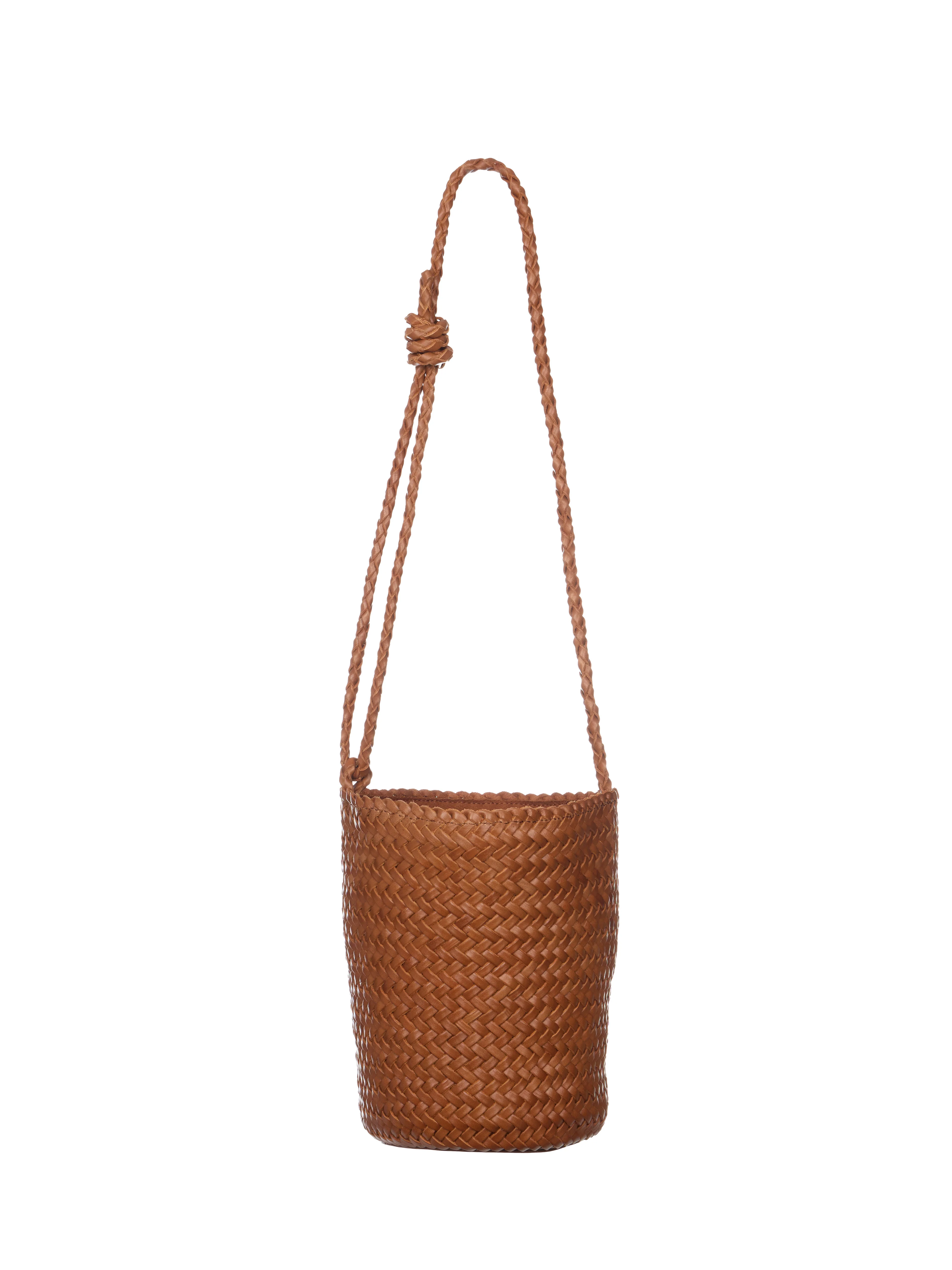 A-1743 Leather Weaving Crossbag