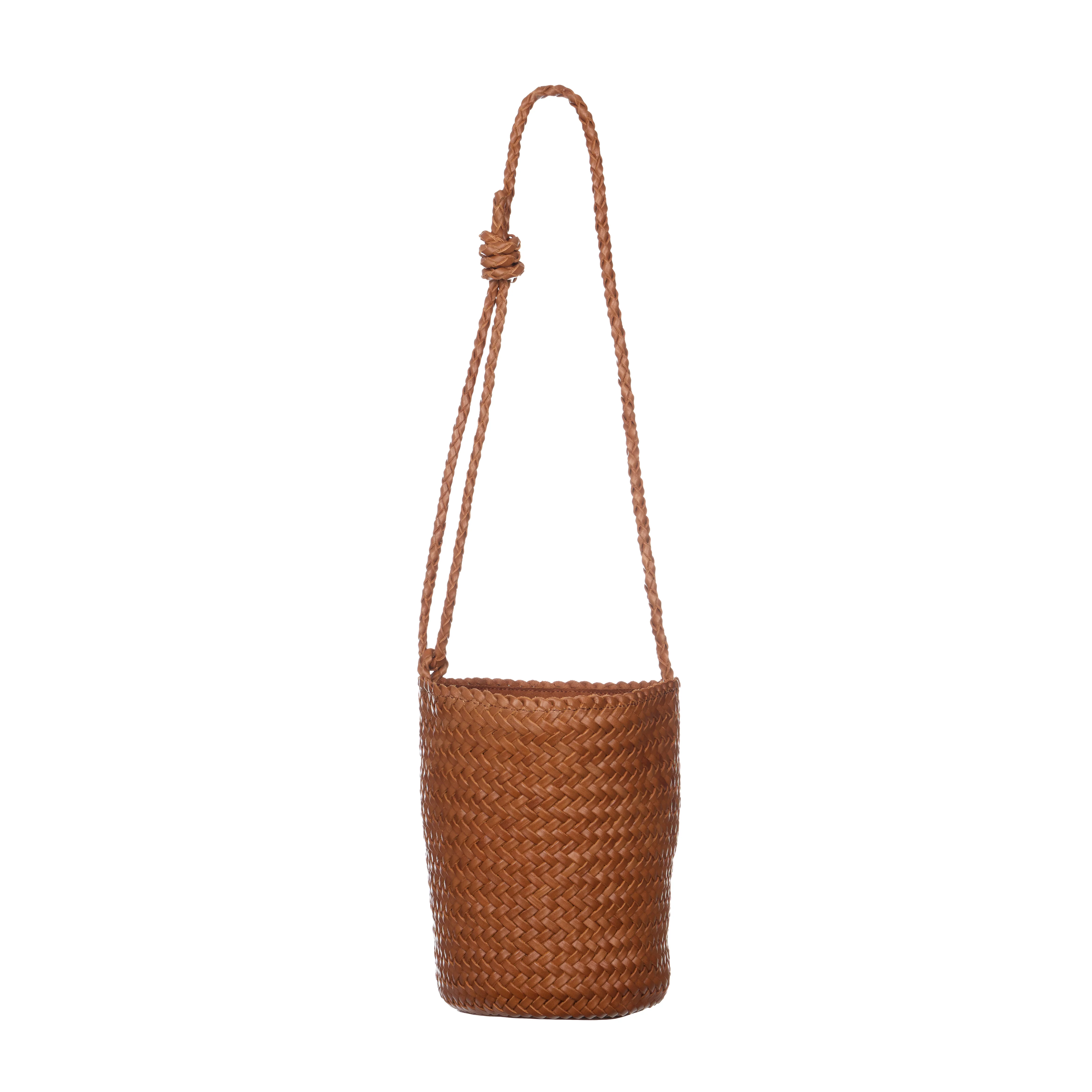 A-1743 Leather Weaving Crossbag - Image 2