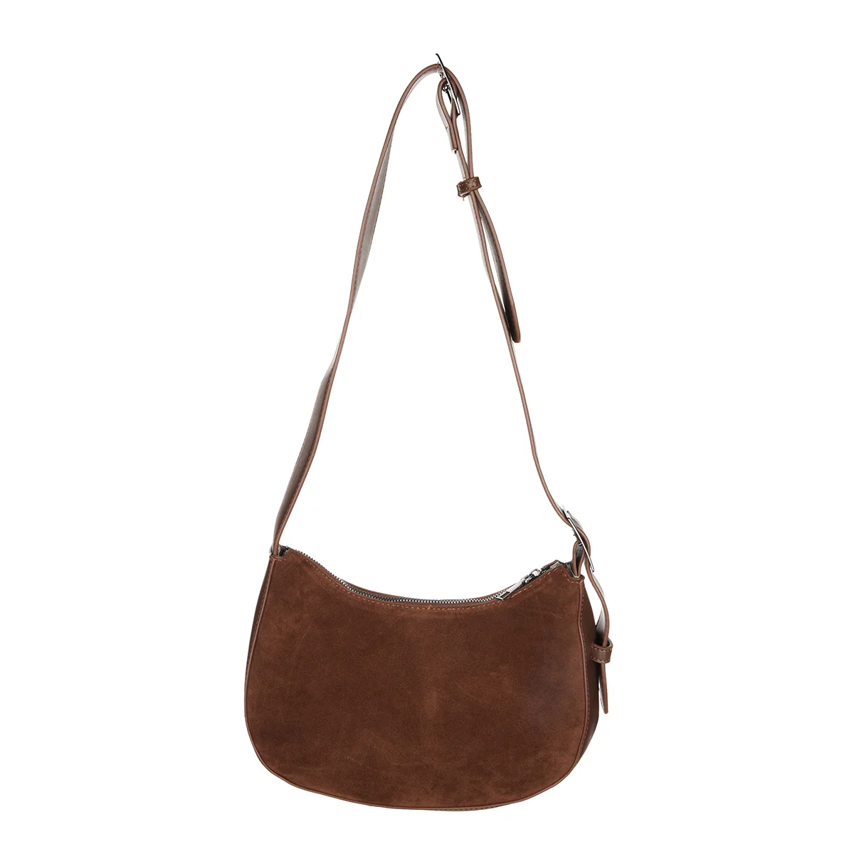 A-1761 Suede Round Shoulder Bag - Image 2