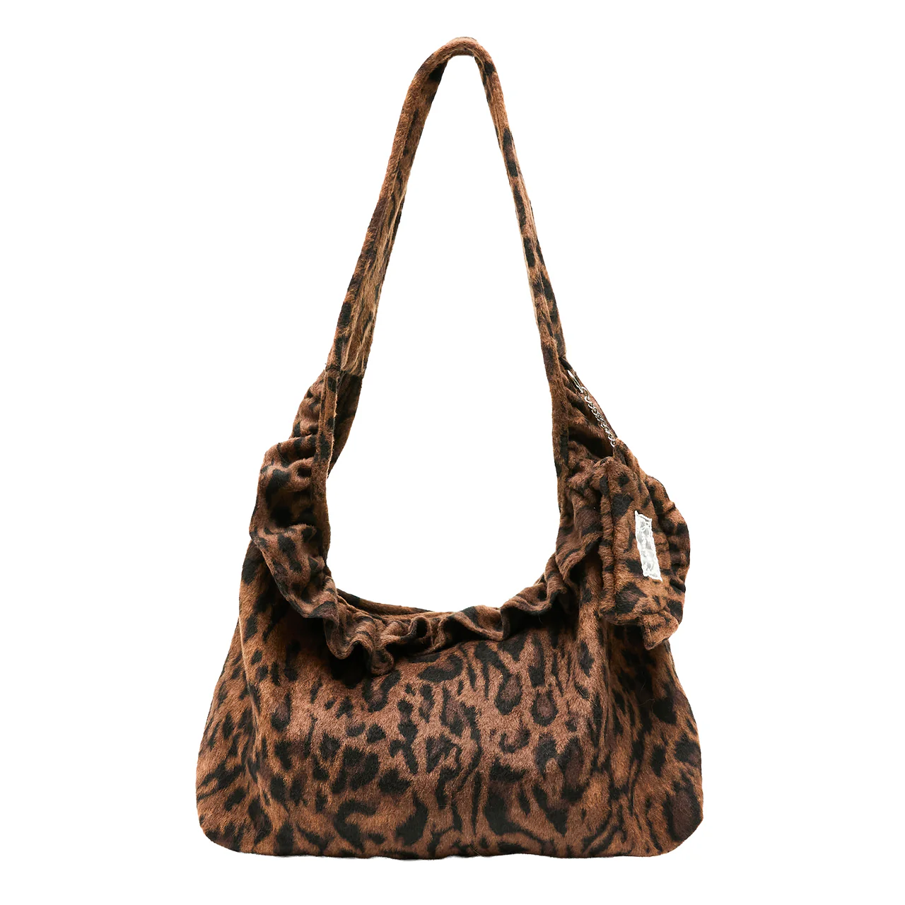 A-1801 Suede Frill Shoulder Bag - Image 2