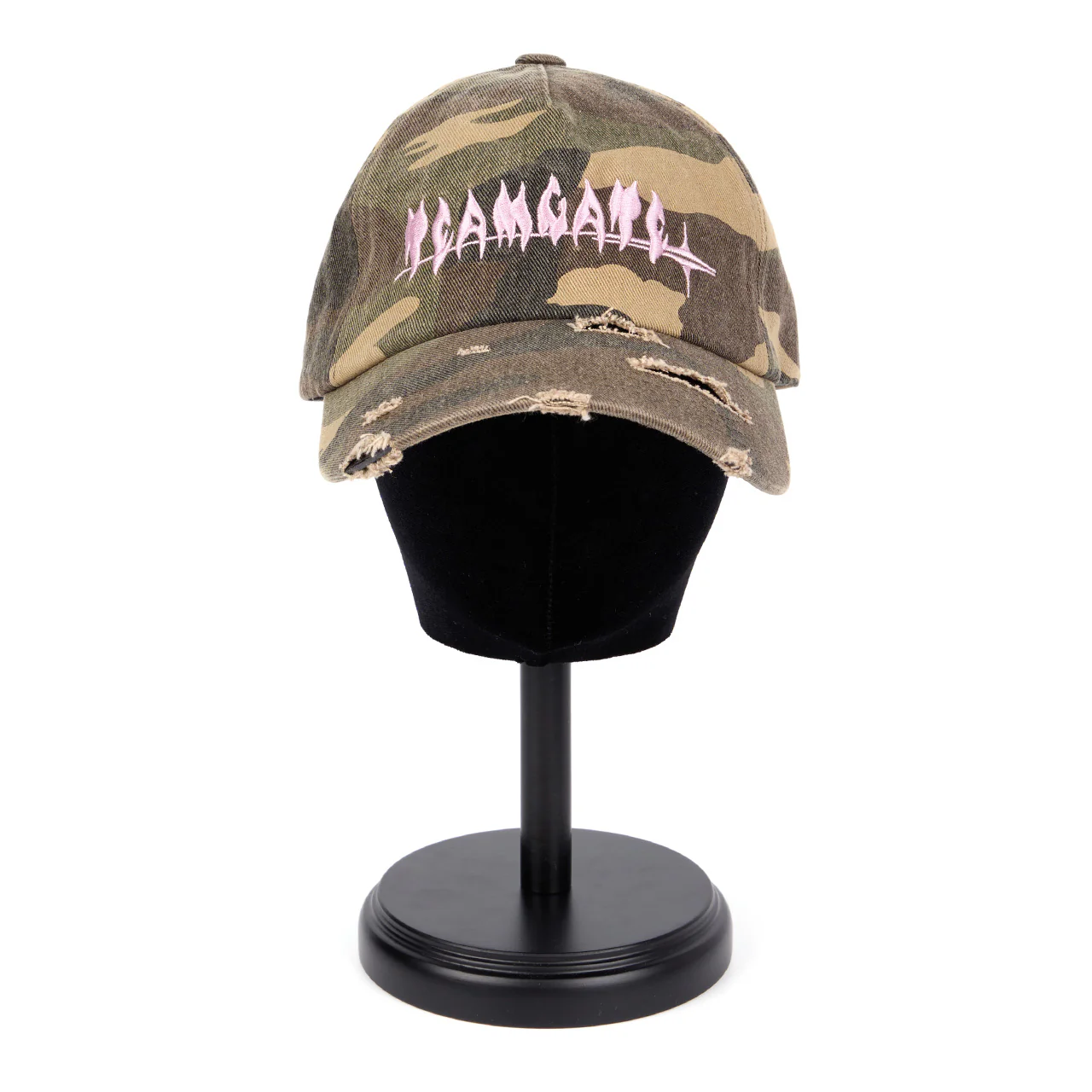 AC-779 Camouflage Distressed Baseball Cap - Image 2