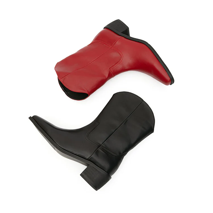 AR-2982 Western Middle Heeled Boots - Image 2