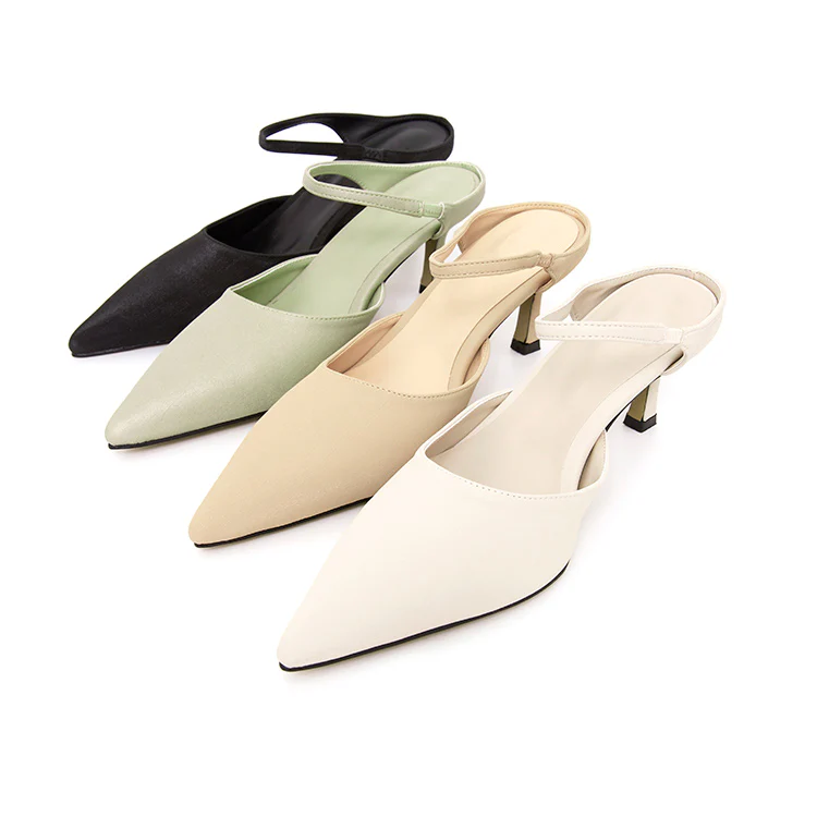 AR-3239 Satin Strap Middle Hill Mule - Image 2
