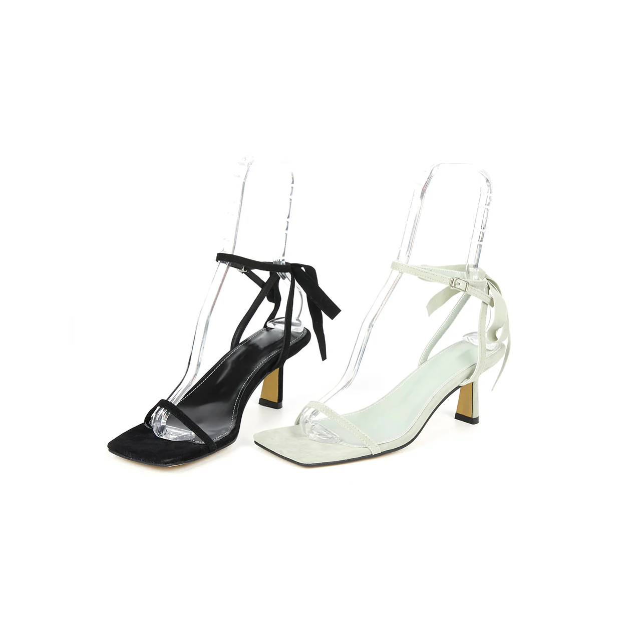 AR-3272 Ribbon Heeled Sandals - Image 2