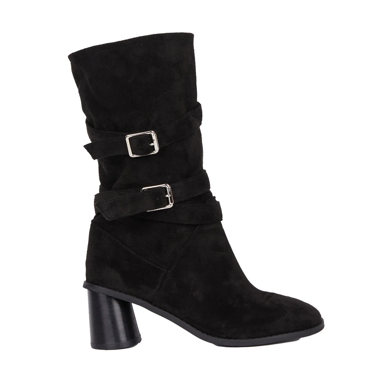 AR-3359 Suede Buckle Boots - Image 2