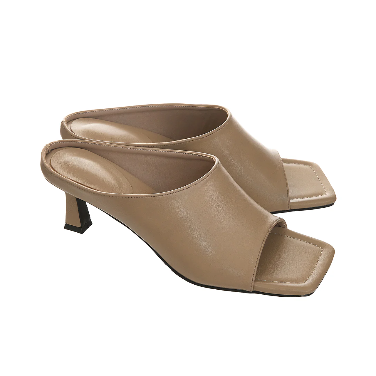 AR-3551 Square Toe Mid-Heel Mule - Image 2