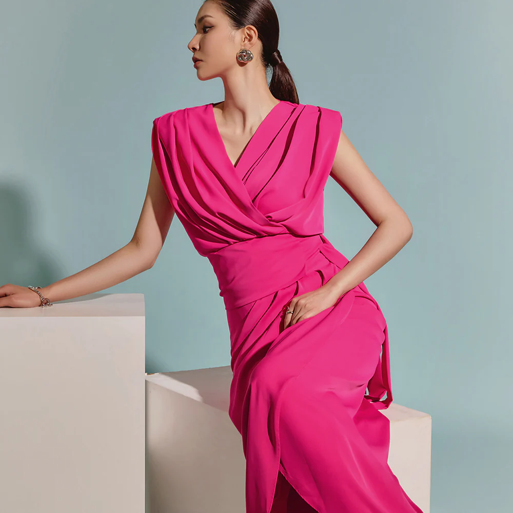 B2850 Drape Wrap Blouse - Image 2