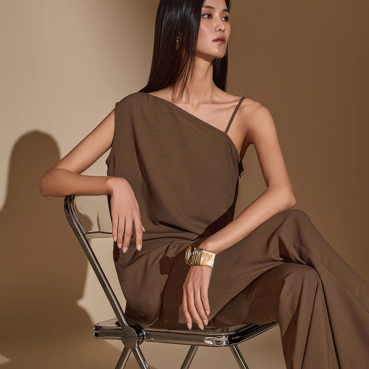 B2962 Asymmetrical Blouse - Image 2