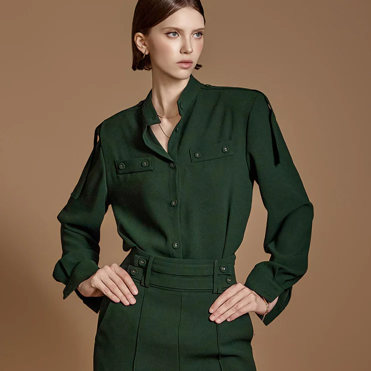 B3009 Button Blouse - Image 2