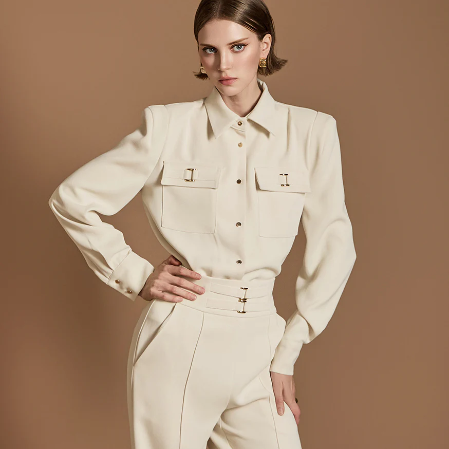 B3022 Buckle blouse - Image 2