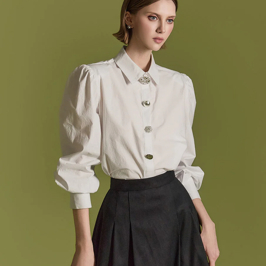B3029 Cubic Button Blouse - Image 2