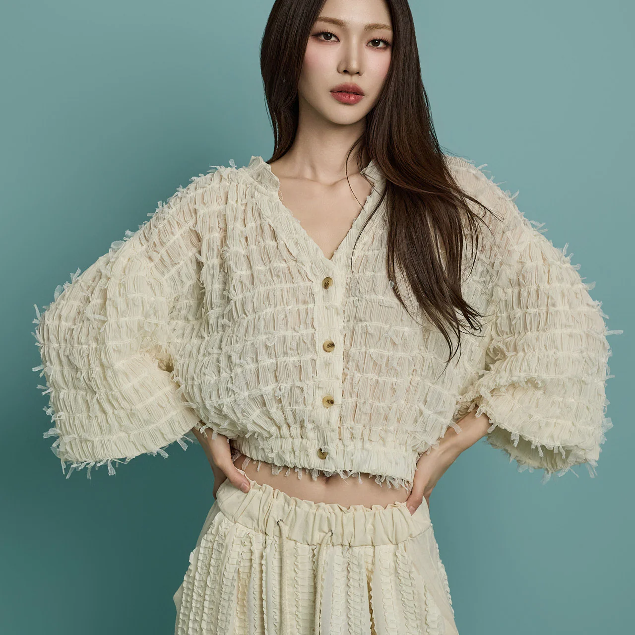 B3053 Fringe Blouse - Image 2