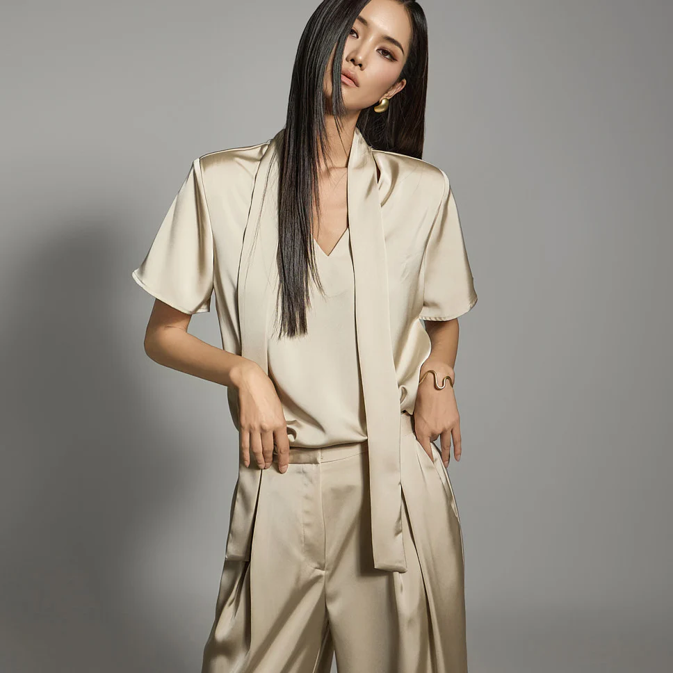 B3064 Satin Blouse - Image 2