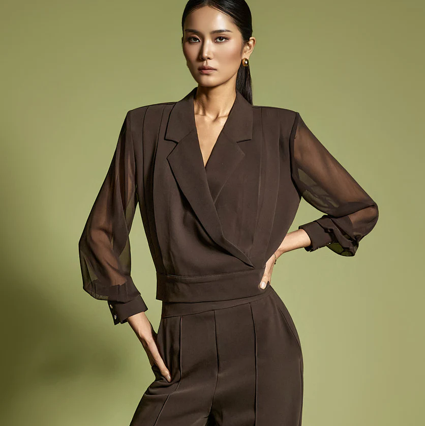 B3134 Wrap Blouse - Image 2