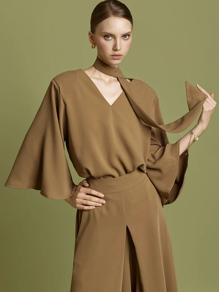 B3138 Blouse with Strap