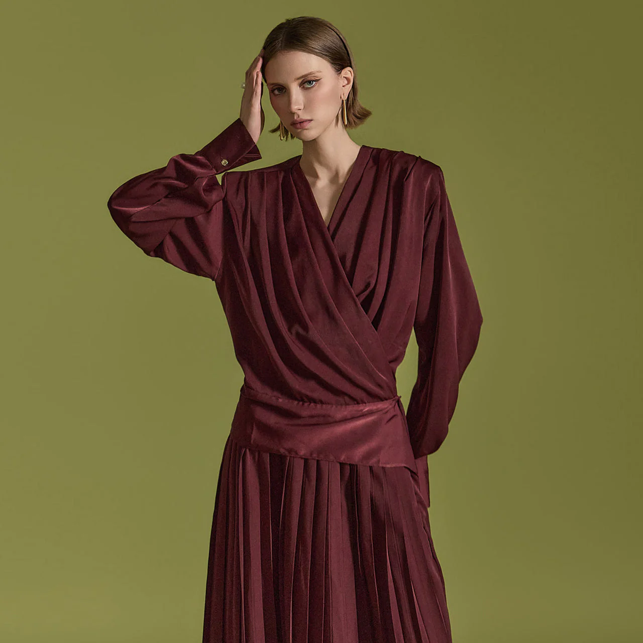 B9188 Draped Blouse - Image 2