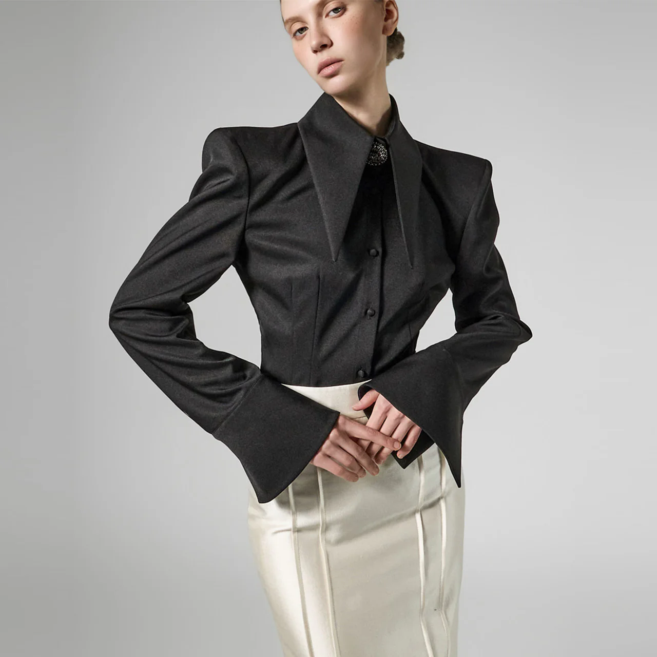 B9212 Collar Blouse - Image 2