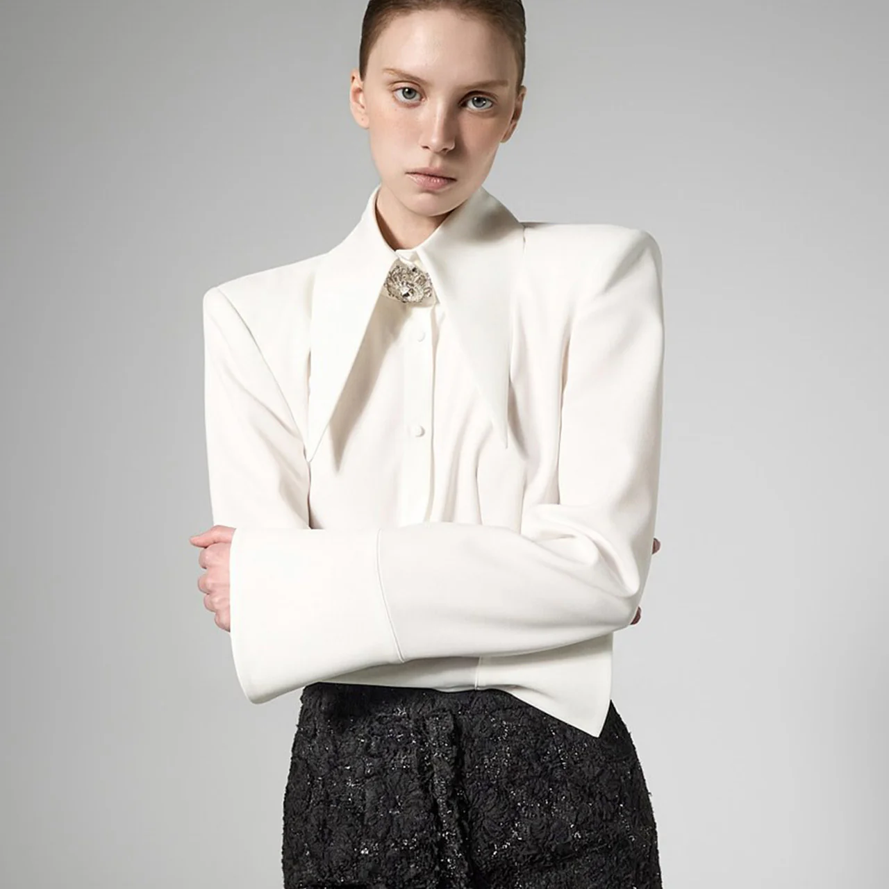 B9212 Collar Blouse - Image 2