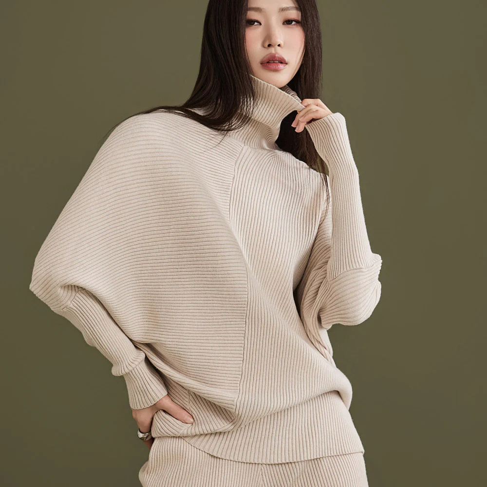 D4850 Wool Knit Pants Two-piece - Image 2