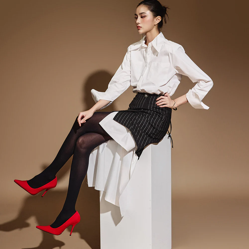 D5085 Shirt with Wrap Dress - Image 2