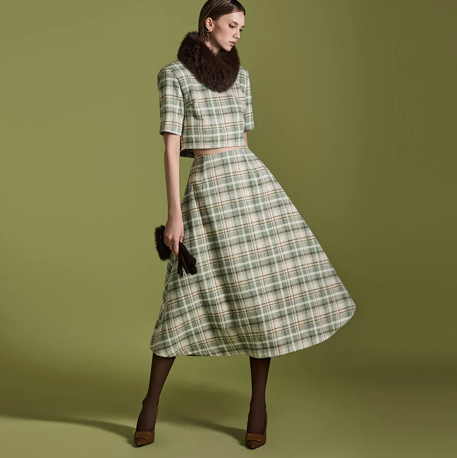D5146 Plaid Two-Piece - Image 2