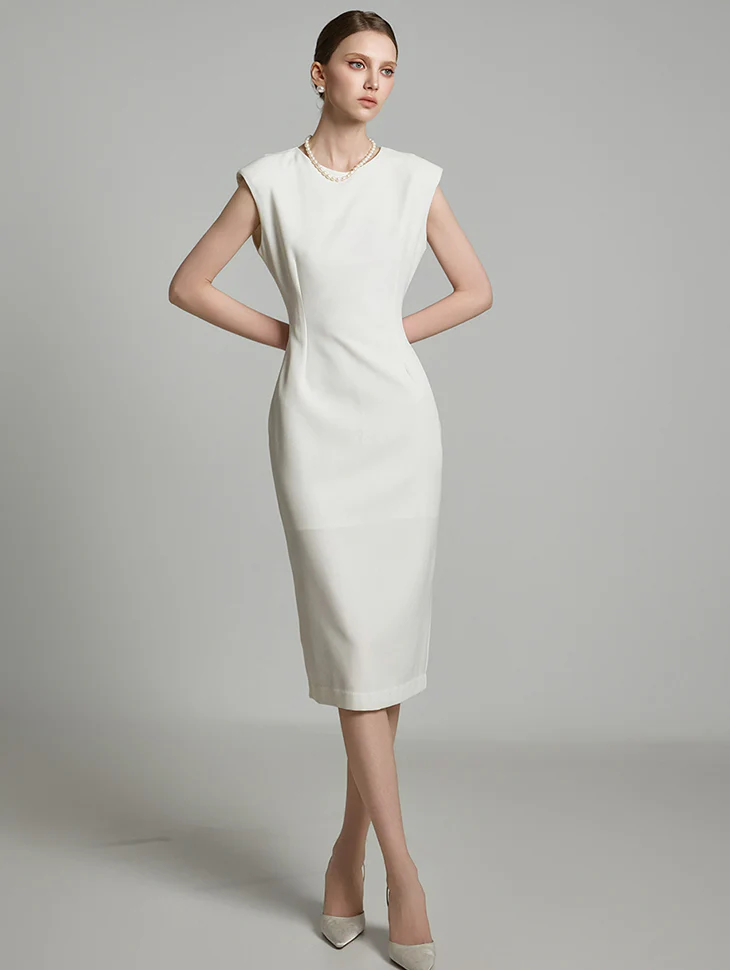 D5222 Pintuck Dress