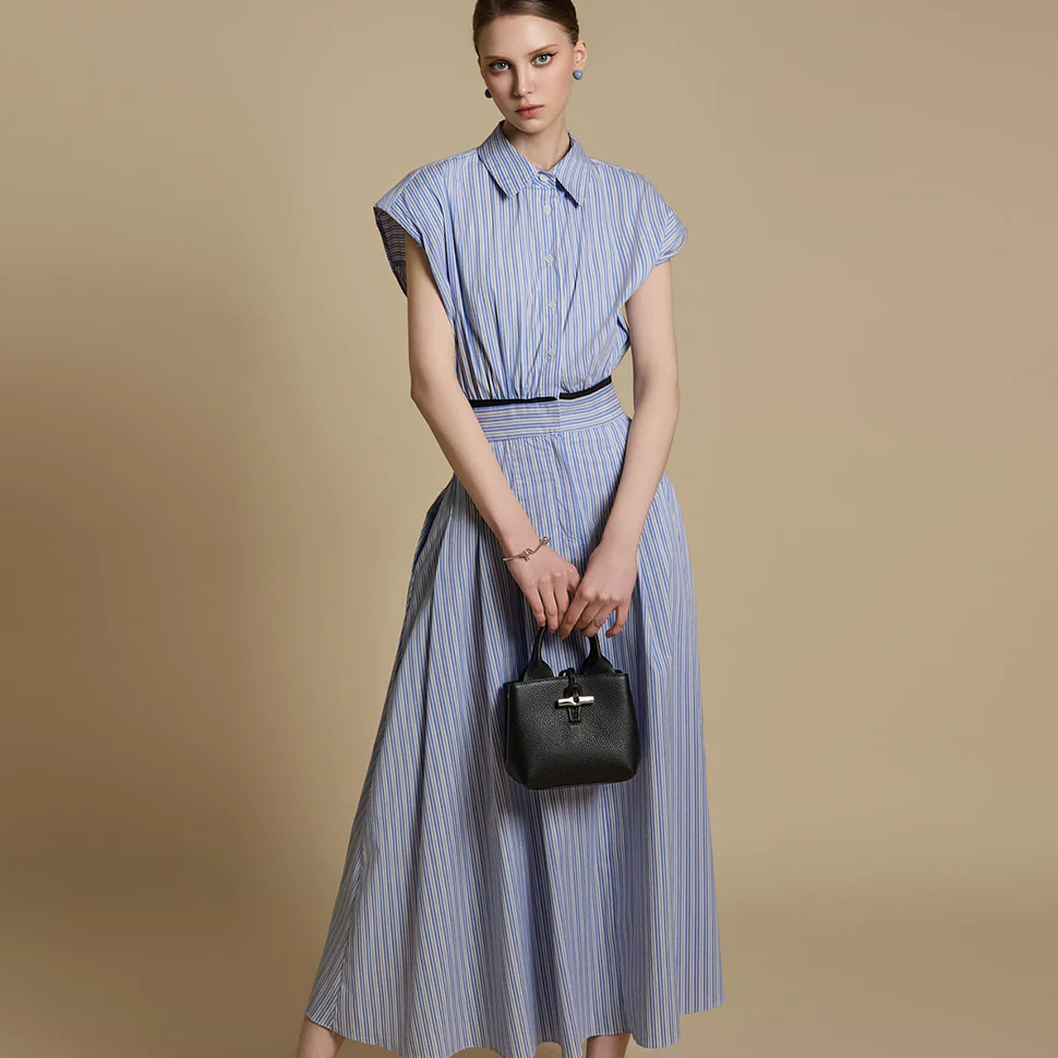 D5235 Stripe Shirt Dress - Image 2