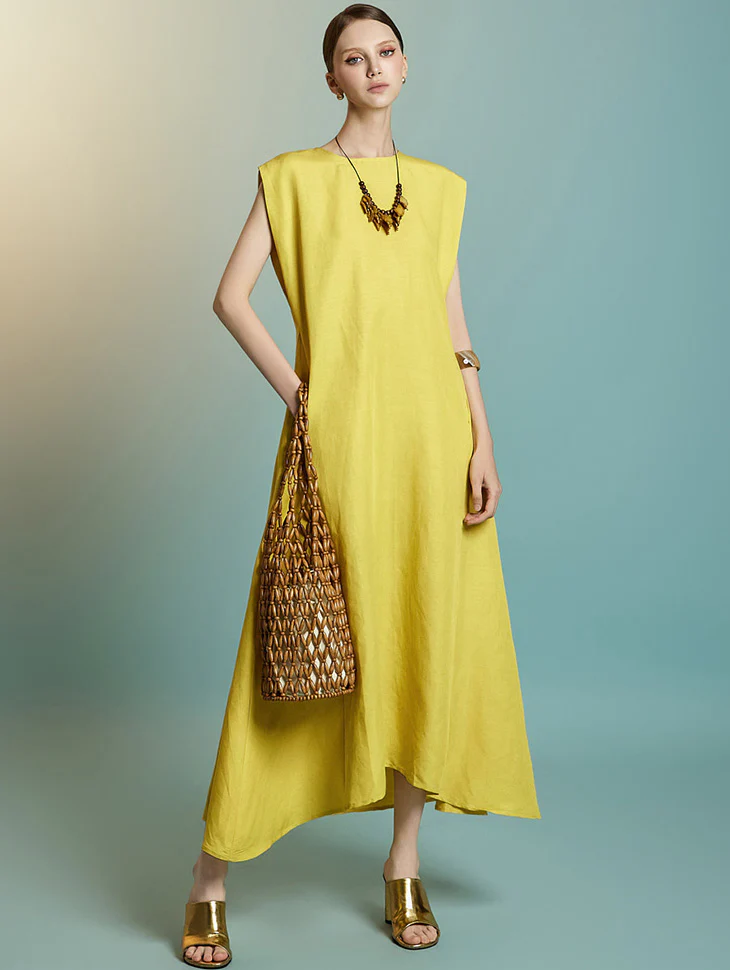 D5318 Linen Dress