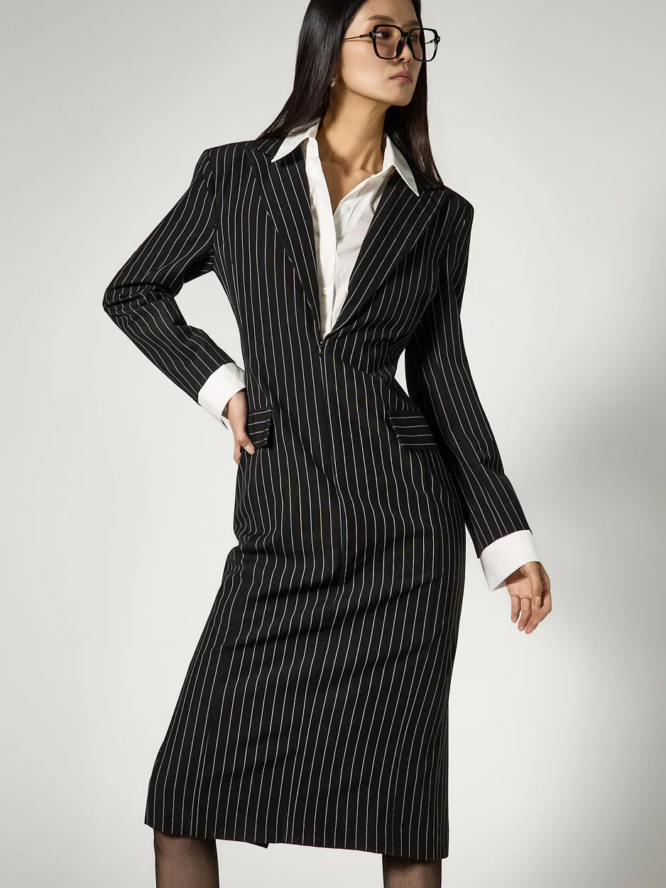 D5469 Shirts Layered Dress