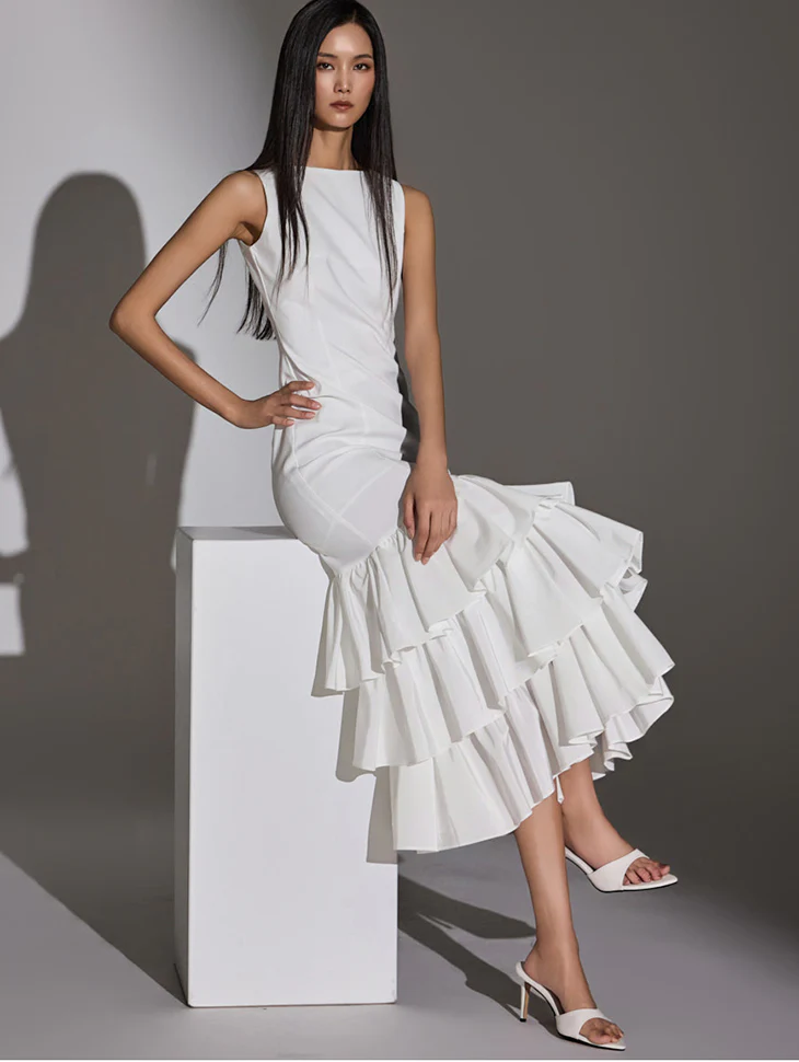 D9483 Tiered Dress