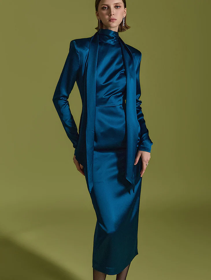 D9518 Scarf Dress