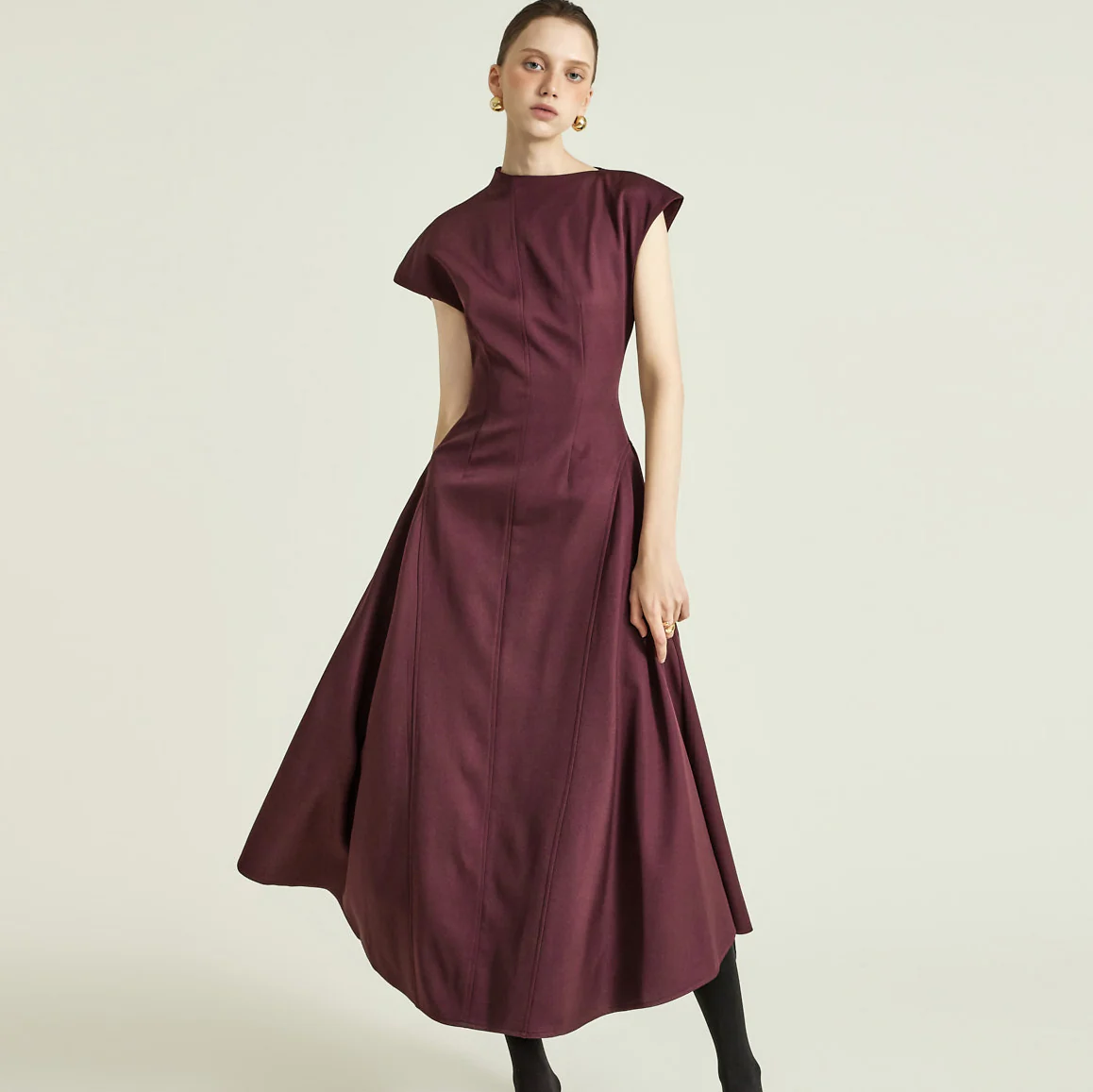 D9569 A-Line Flare Dress - Image 2