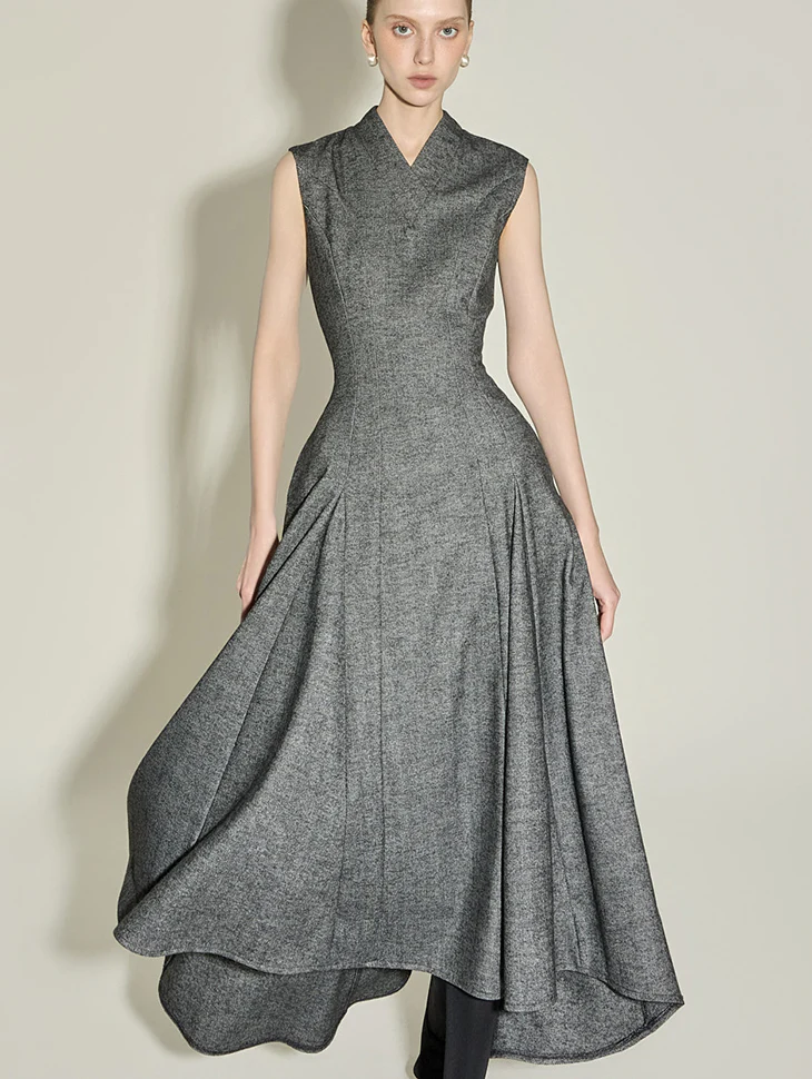 D9575 Wool Dress