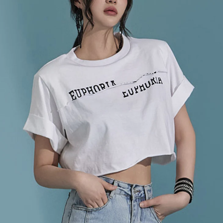 E3368 Texted T-Shirt - Image 2