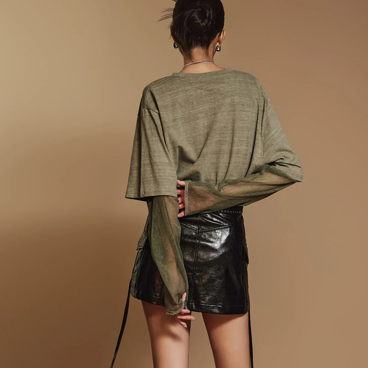 E3540 Mesh Layered Top - Image 2