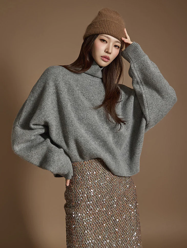 E3622 Turtleneck wool Knit