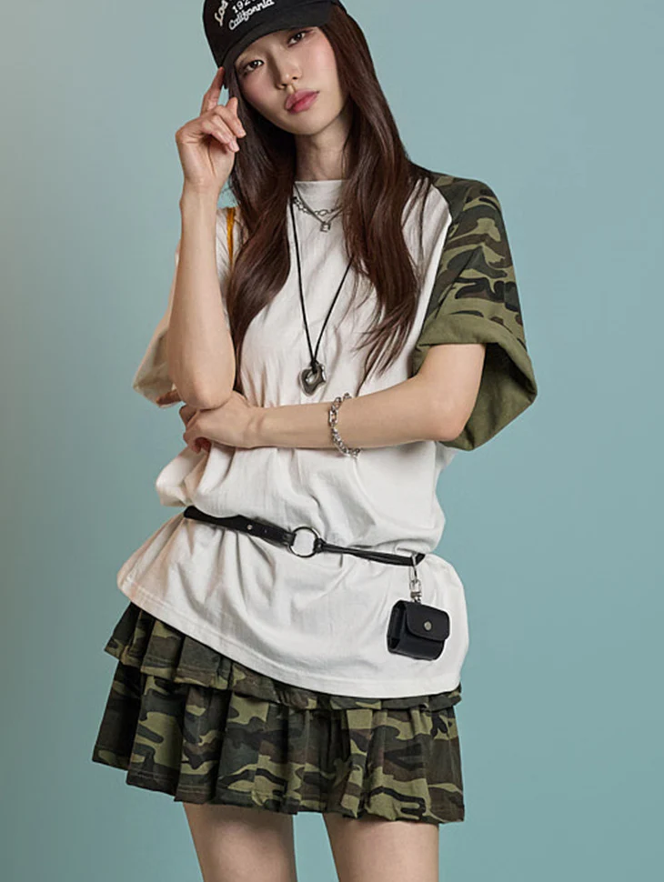 E3768 Camouflage Pattern T-Shirt