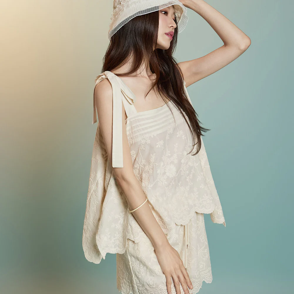 E3898 Embroidered Sleeveless - Image 2