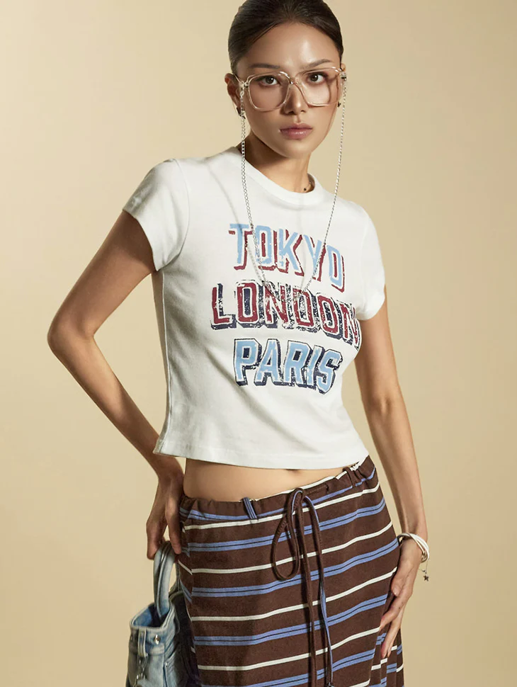 E3922 Printed Top