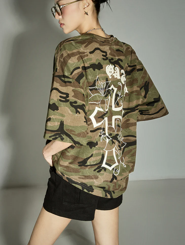 E3977 Printed Top