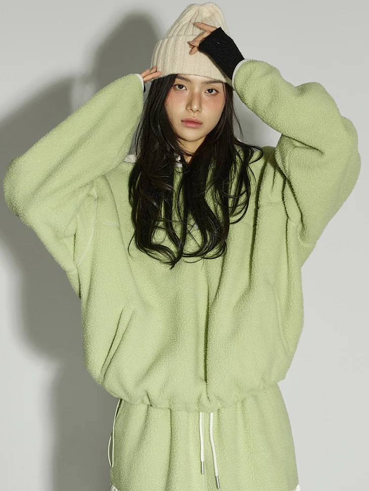 E4055 Fleece Hooded Tops