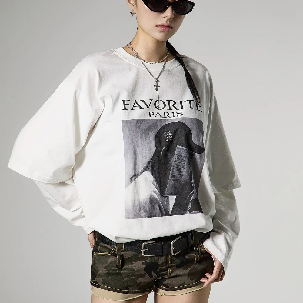 E4146 Layered Print Top - Image 2